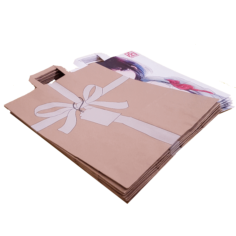 Blockbodenbeutel mit Seitenleimung