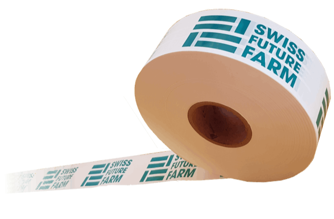 Absperrbänder auf stabilen Kern gewickelt