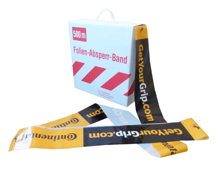 Absperrbänder aus der Spenderbox
