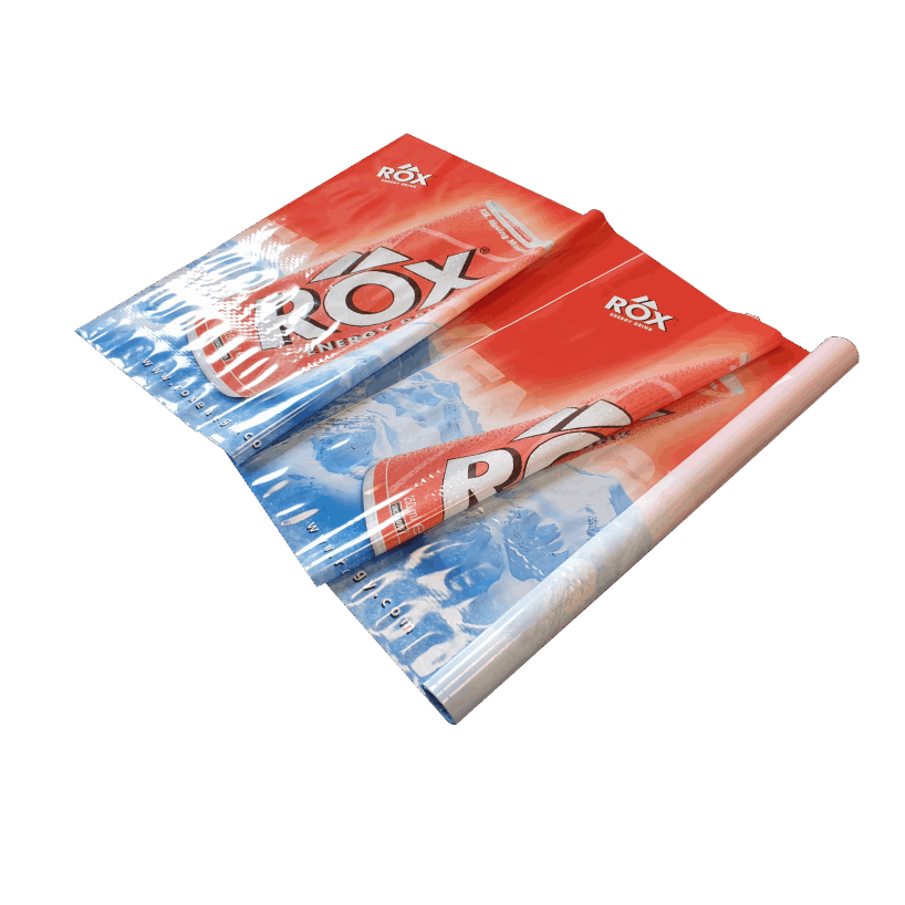 Werbung von der Rolle mit feinstem Druck